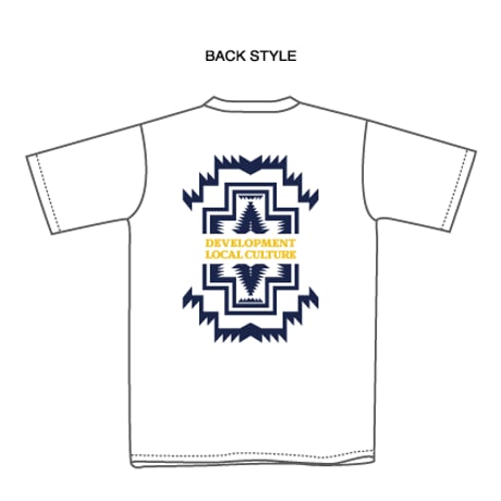 【01】DASサマーTシャツ2026（ホワイト×ダークネイビー・サンフラワー）【注文販売/レッスン受取り】