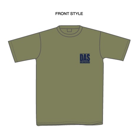 【04】DASサマーTシャツ2026（ライトオリーブ×ダークネイビー・サンフラワー）【注文販売/レッスン受取り】