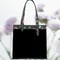 Flower pattern combi Tote Bag(BLACK)