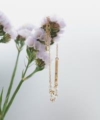 M Letter Rod Bracelet（Gold）