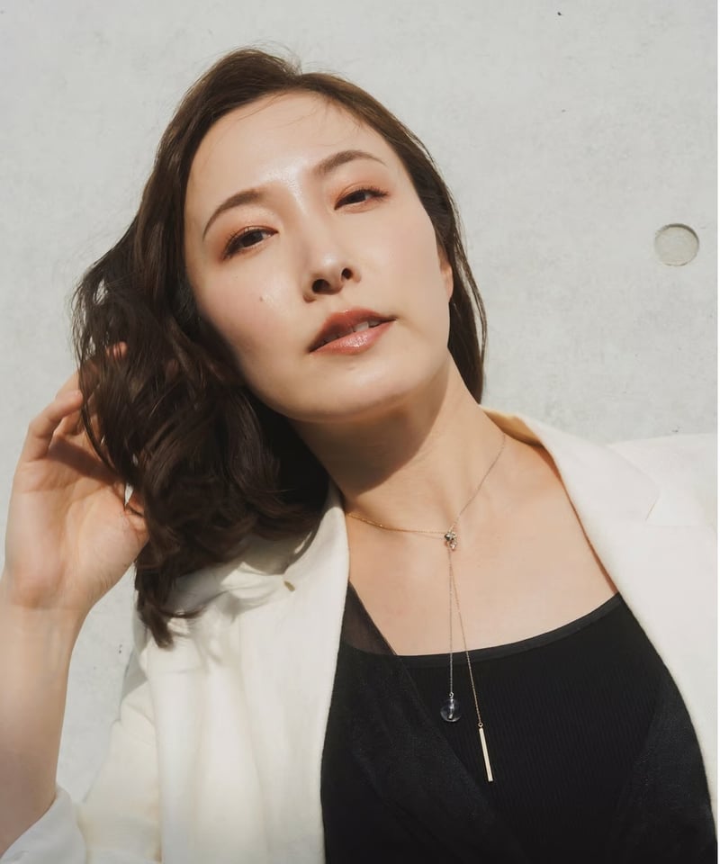 M Letter Rod Necklace （Mulch） | Misaki