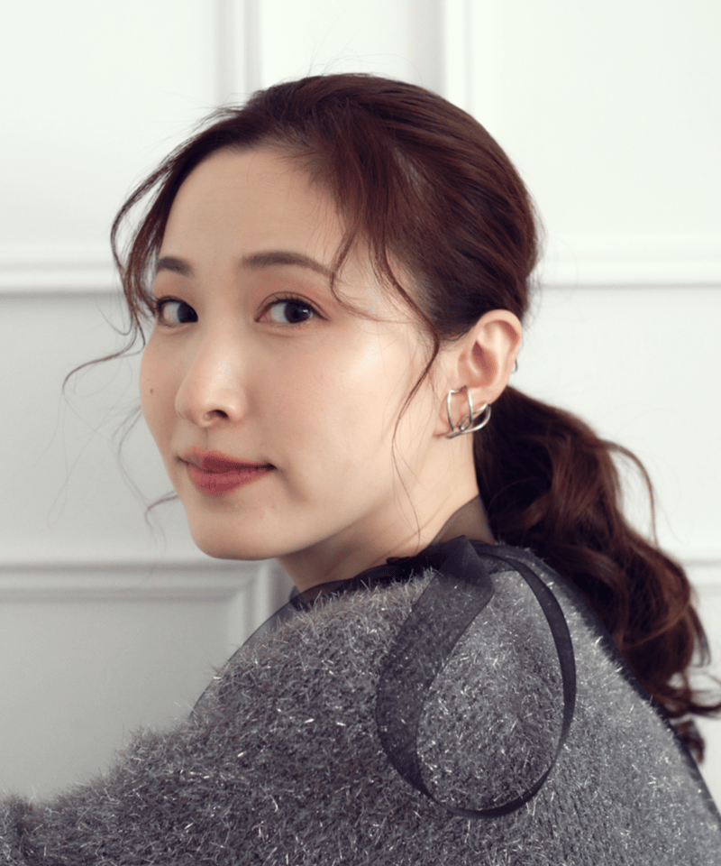 Love knot ear cuff（SILVER) | Misaki