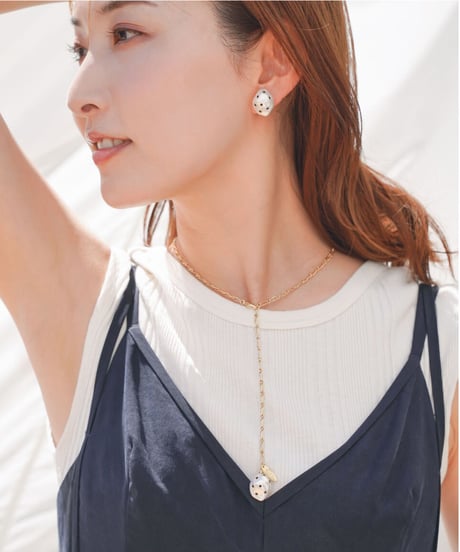 Inchase  Pearl  Necklace （BLK）