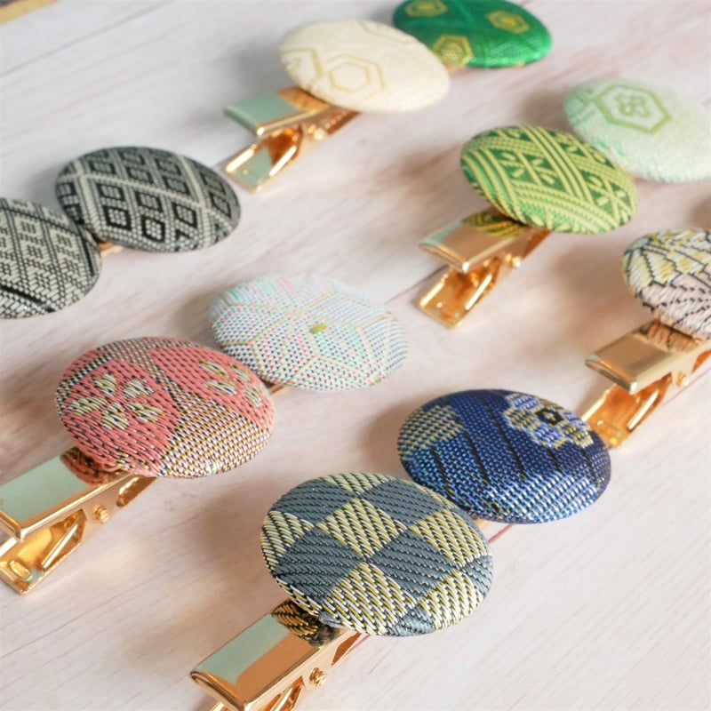 ꫛꫀꪝ【ふわもこくるみボタン】ベビーヘアクリップ　キッズヘアクリップ　包みボタン ꫛꫀꪝ【ふわもこくるみボタン】ベビーヘアクリップ キッズヘア