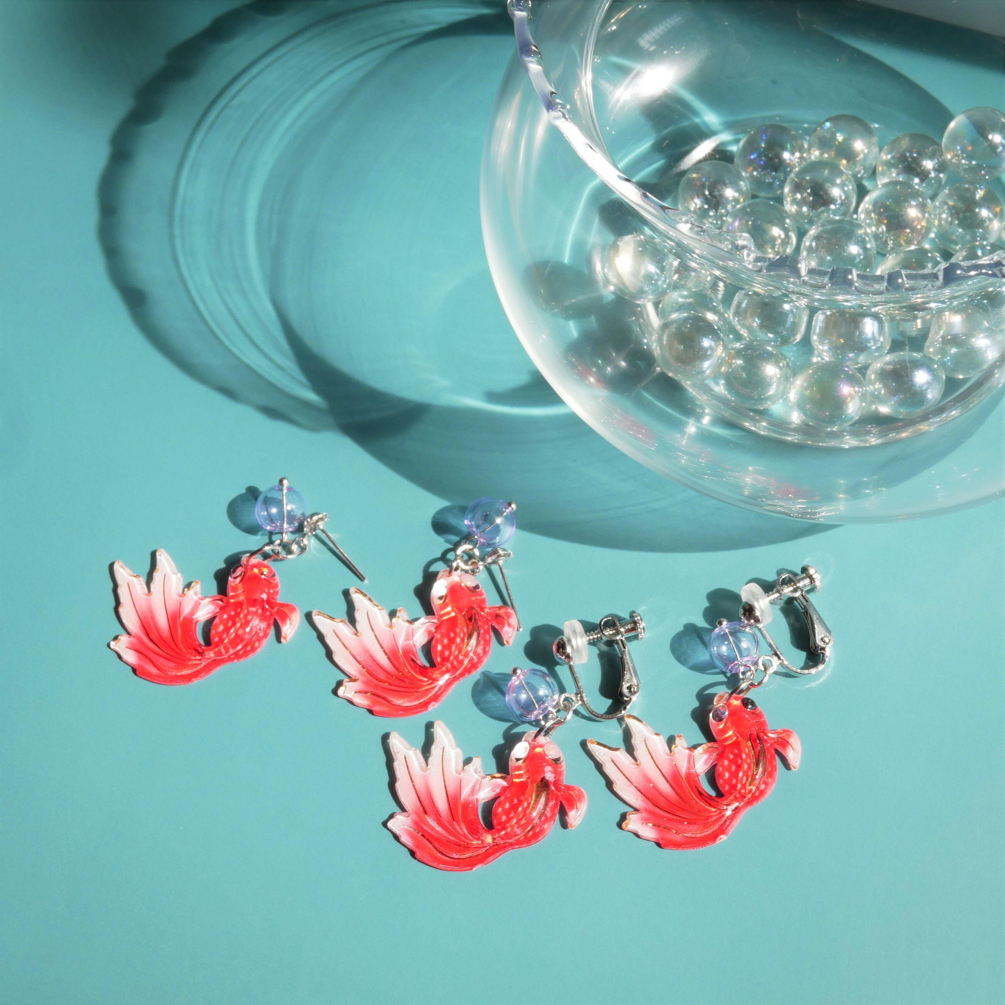 【476】金魚のイヤリング／ピアス original