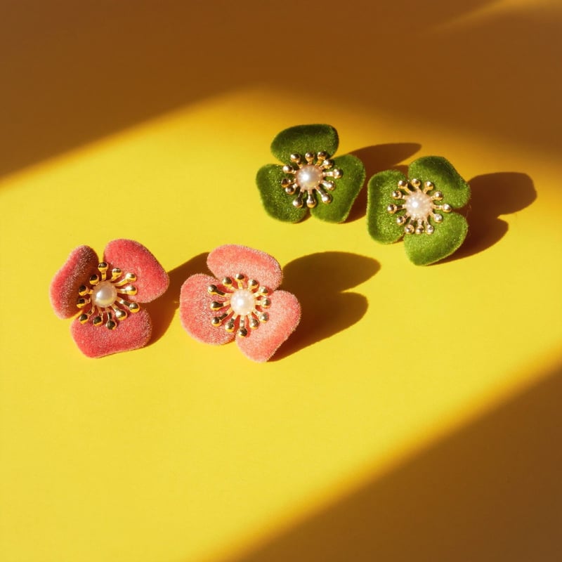 梅ピアス/イヤリング | iwasaki.tatami