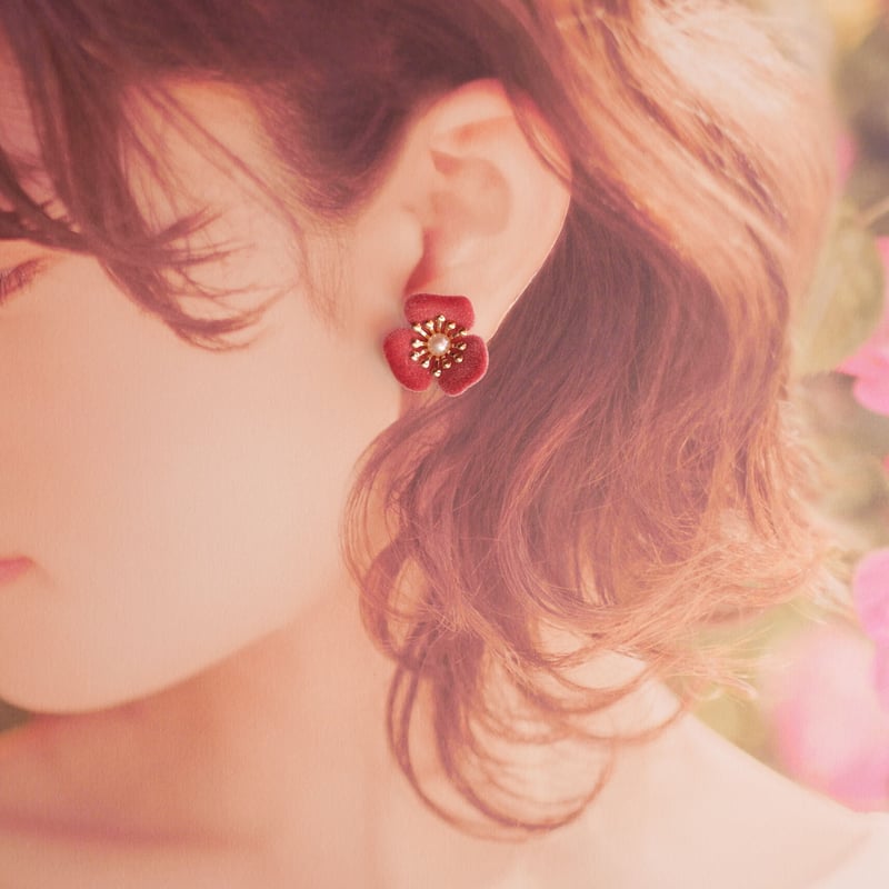 梅の花ピアス・イヤリング オーダー受付 梅の花ピアス・イヤリング オーダー受付