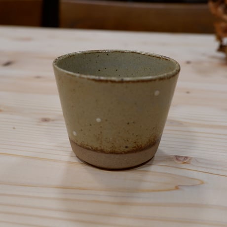 フリーカップ(ドット)自然釉