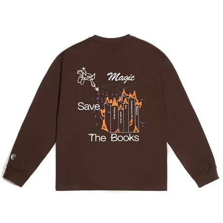 Magic Save The Books Big Pocket L/S Tshirt