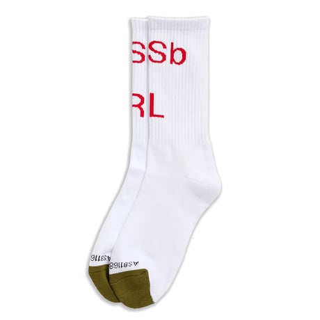 ASbRL Socks (Red/White) by Actual Source