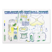 WELCOME TO THE DOLLHOUSE RISO print series "Map" by ancco