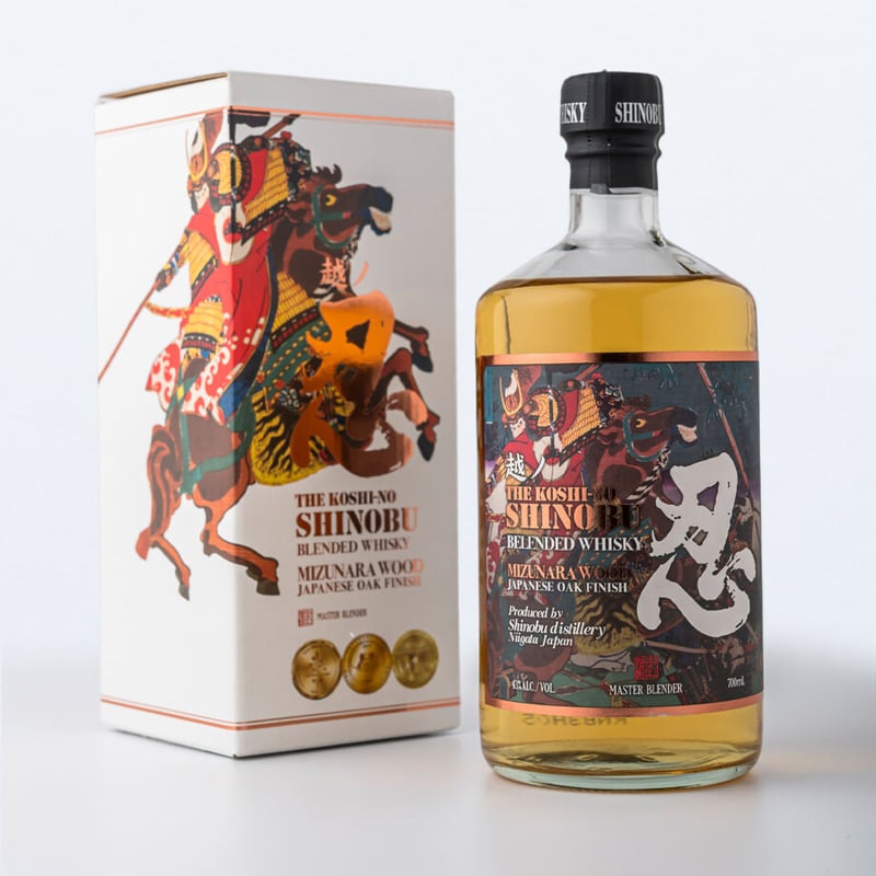 B-050【新潟市】越乃忍 ミズナラウッド フィニッシュ 43度 / 700