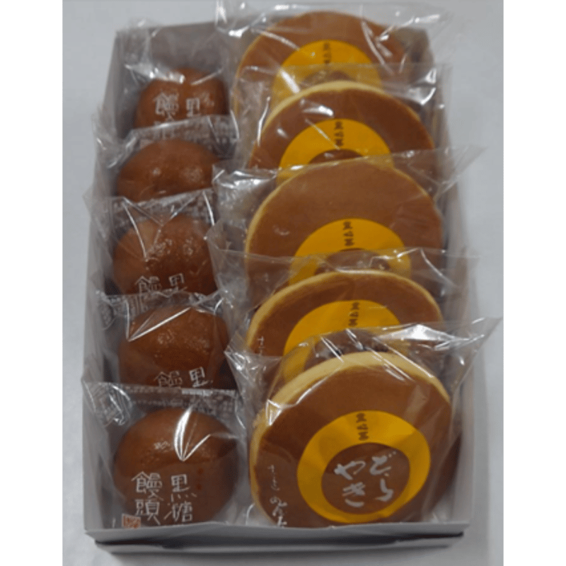 新潟・丸屋本店】 黒糖饅頭・どら焼き詰合せ (※代金引換不可) | 吉池