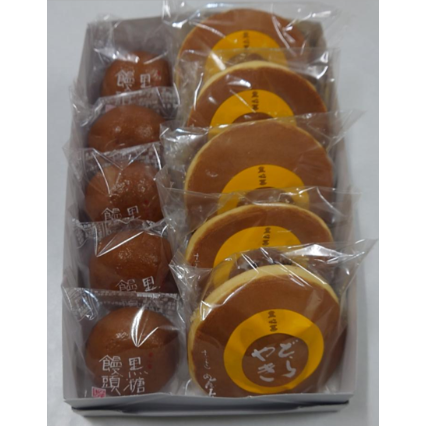 新潟・丸屋本店】 黒糖饅頭・どら焼き詰合せ (※代金引換不可) | 吉池