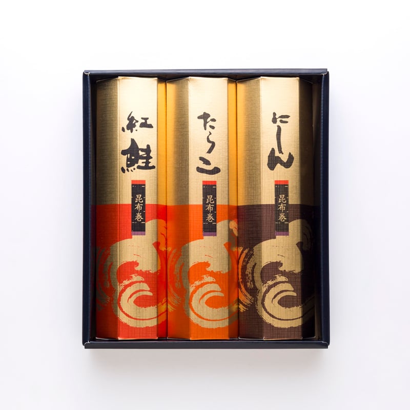 波の宴 昆布巻セット(鮭・にしん・たらこ)／1箱(計3本入) | 吉池