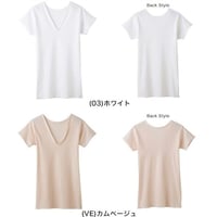 快適工房 婦人V型3分袖スリーマ KQ5050