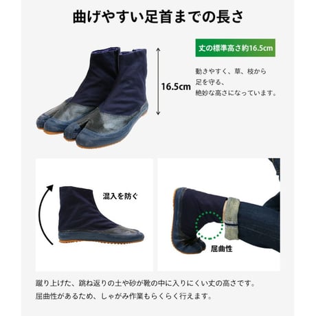 特用軽地下たび 5枚こはぜ HC-15