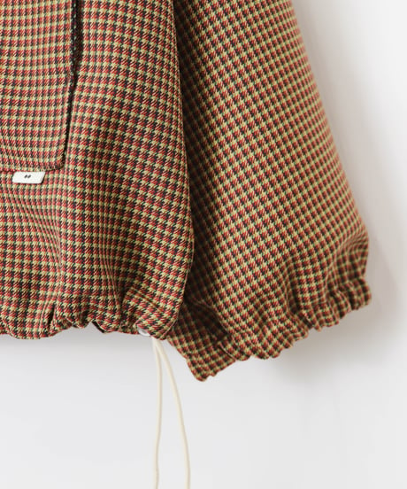 NON MULESED CHECK covered blouson / amn-BL-021 / Brown