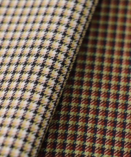 NON MULESED CHECK covered blouson / amn-BL-021 / Brown