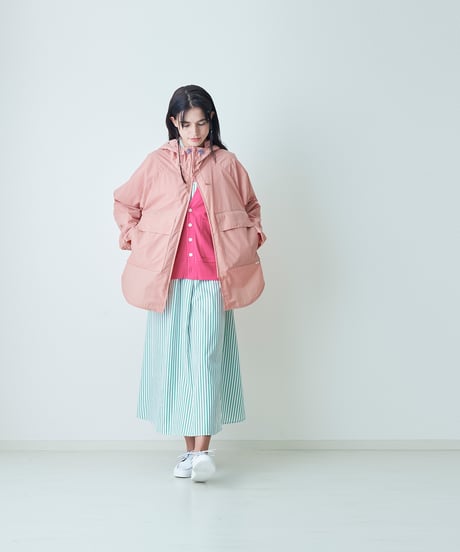 PIMA STRIPE cone dress / amn-DR-010 / Green
