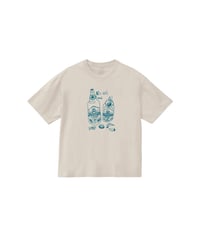 " skål " half sleeve tee / amn-CS-104 / Ivory