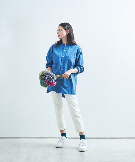 GIZA B.C covered shirts / amn-SH-023 / BLUE