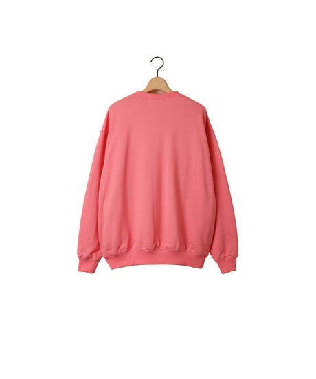 FRENCH TERRY oval crew / amn-CS-055 / Pink