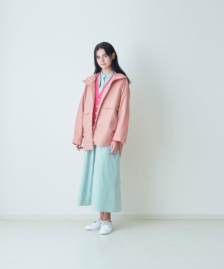 PIMA STRIPE cone dress / amn-DR-010 / Green