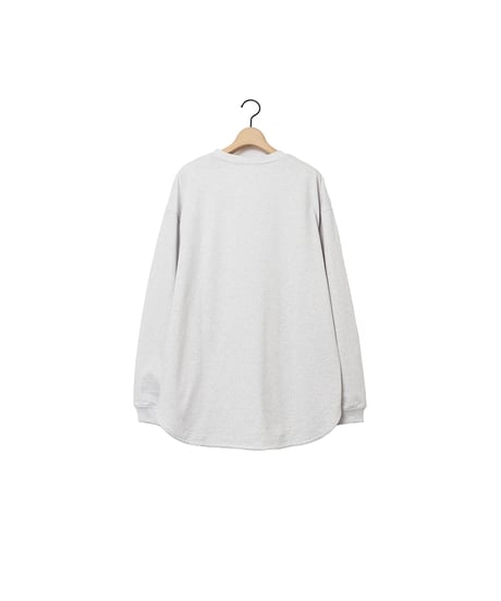 OPENEND round hem tee / amn-CS-083 /Ash