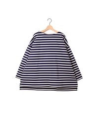 BORDER gride basque / amn-CS-058 / Navy_Natural