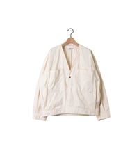 HORSE CLOTH clerk blouson / amn-BL-012 / Natural