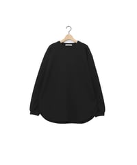 OPENEND round hem tee / amn-CS-083 / Black