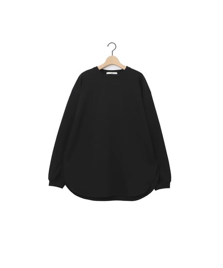 OPENEND round hem tee / amn-CS-083 / Black