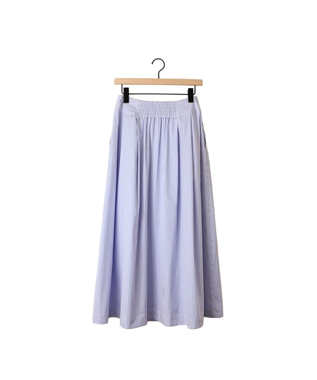 STRIPE skirt / amn-SK-001 / Sax