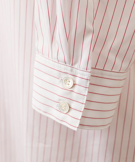 PIMA STRIPE cone dress / amn-DR-010 / Red