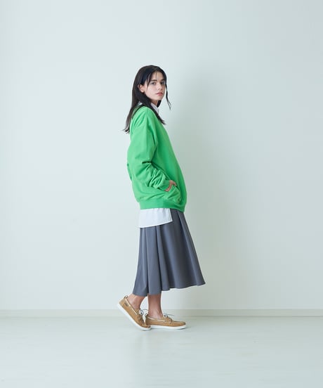 FRENCH TERRY oval crew / amn-CS-055 / Pink