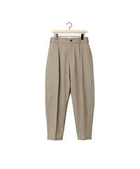 NON MULESED CHECK tunny's slacks / amn-PT-043 / Ivory