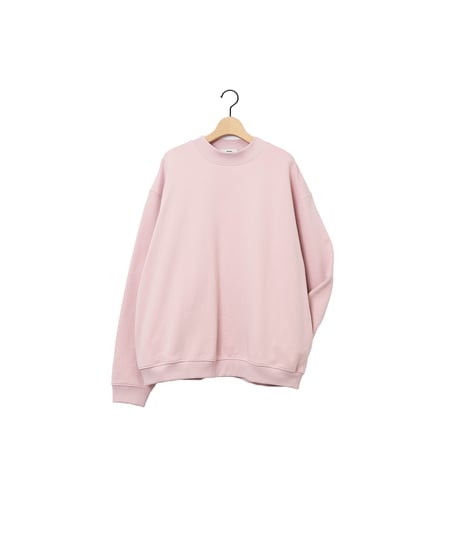 FRENCH TERRY oval crew / amn-CS-084 / Pink
