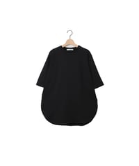 JERSEY round hem tee / amn-CS-077 / Black