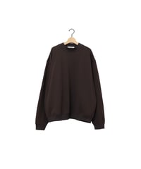 FRENCH TERRY oval crew / amn-CS-084 / Chocolate