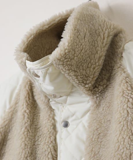 BOA/QUILT useful coat / amn-CT-013 / Ivory