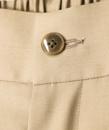 GABARDINE whale's slacks / amn-PT-046 / Beige