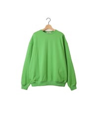 FRENCH TERRY oval crew / amn-CS-055 / Green