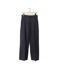 GABARDINE whale's slacks / amn-PT-046 / Navy