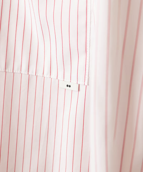 PIMA STRIPE covered shirts / amn-SH-043 / Red
