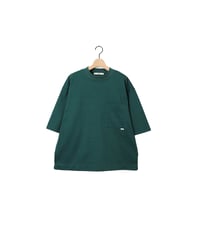 HEAVY PLATING pocket tee / amn-CS-076 / Green