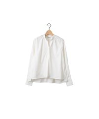PIMA skipper blouse / amn-SH-044 / White