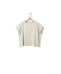 CIRCULAR RIB sleeveless gride / amn-CS-078 / Ivory