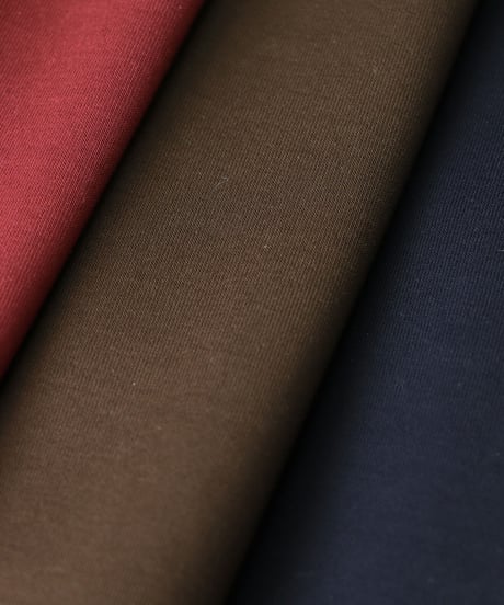 CIRCULAR RIB crew cardigan / amn-CS-052 / Brown