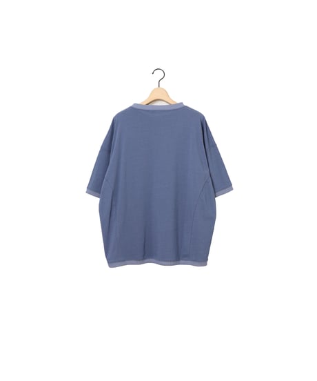 TWISTED JERSEY half sleeve bottie / amn-CS-092 / Blue